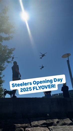 3K views · 1.9K reactions | An amazing helicopter flyover in Pittsburgh! Steelers season is back!  #flyover #usa #nfl #steelers #seahawks | oneBURGH | Facebook