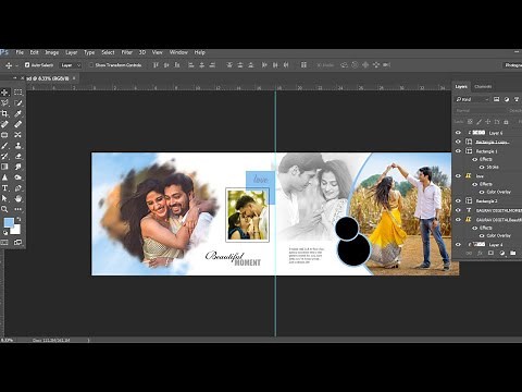 Wedding Album Design Photoshop Tutorial #WeddingAlbumDesign