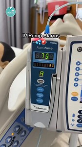 ⚠️IV Pump Alarms⚠️ 💦 Partial Occlusion / Occluded Check for kinks, closed clamps, or IV placement 💦Infusion Complete Time to disconnect or hang a new bag. 💦Air-in-Line Restart if small, or prime the line again to remove bubbles. Have you seen other IV pump alarms? Drop them in the comments! ⬇️ #NurseLife #IVPumpAlarms #NursingTips #hospitalASMR | Nurse In The Making