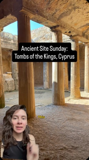 Tombs fit for a king 👑 — only they aren’t! The Tombs of the Kings in Paphos, Cyprus got their name from how grand and opulent they were, but they weren’t actually built for royalty. Used from the Hellenistic period, right up until the Early Christian Era, excavations at the tombs began in 1870 and continued all throughout the 20th century. Today, they are a UNESCO World Heritage Site and one of the most fun archaeological sites in Cyprus (IMO) because they’re still quite open and you can explor
