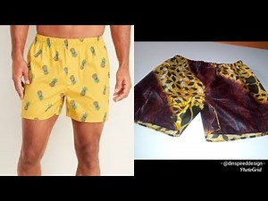How To Draft Pattern and Sew a male Boxers Short/ How to make male boxers the easy method