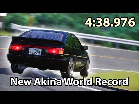 Assetto Corsa World Record | Akina Downhill w/ AE86 Tuned | 4:38.976