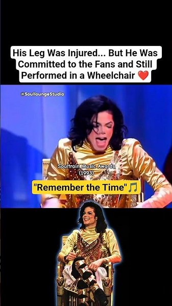 When MICHAEL Jackson Performed in a Wheelchair | "Remember the Time" | Soul Train Awards (1993)