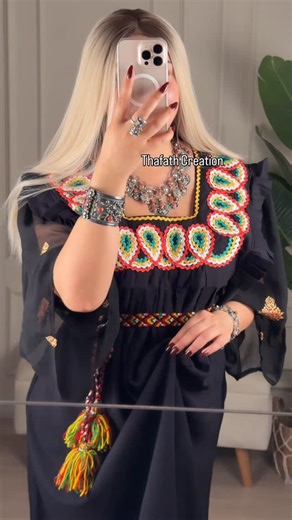 Thafath Création on Instagram: "✨Modèle yennayer✨ Taille standard ( 38-40-42-44) Tissu: aérobic premier choix✅ Taille du mannequin: 42 (1m74) Livraison disponible 58wilayas🚚 paiement main à main✅"