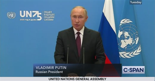 Russian President Vladimir Putin Address (2020)
