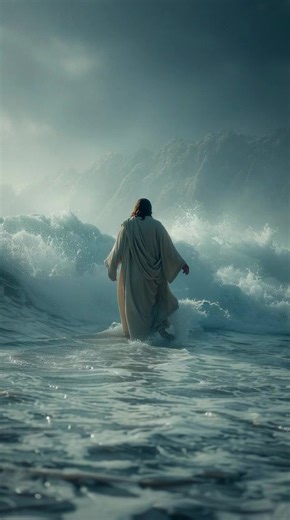 11 reactions · 9 comments |  JESUS WALKS ON WATER  Even the winds and the waves obey Him. When life feels like a storm, remember — the same Jesus who walked on the sea can calm your heart and guide your steps.  ✨ “Take courage! It is I. Don’t be afraid.” — Matthew 14:27 #Faith #Miracle #Jesus #WalkOnWater #TrustGod | Bible Verse | Facebook