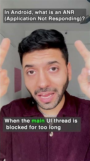 What is ANR in Android? 😱 App Freeze Explained! | Android Quiz #shorts #systemdesign #interview