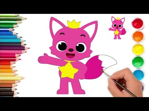 Hogi Pinkfong drawing easy for kids and toddlers