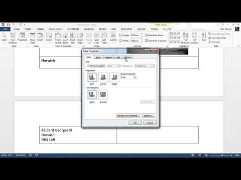 Stop Table Row Breaking Across Pages - MS Word