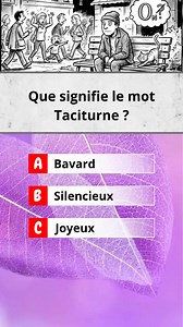 Que signifie ce mot ? Quiz de vocabulaire
