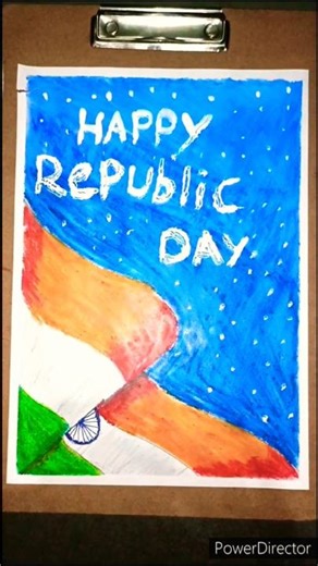 26 January Republic Day Drawing 🇮🇳 | Indian Army Silhouette Art at Sunset