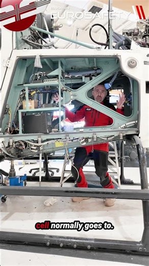 #372 - Inside the rigid box structure on a AS350 helicopter