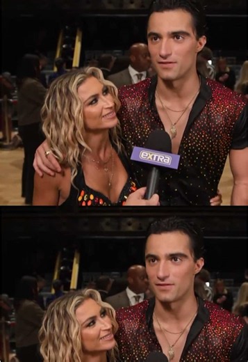 Ezra Frech and Danielle Karagach talk bedazzling his prosthetic on #DWTS for Super Bowl Night! ✨ @Ezra Frech @DaniellaKaragach @Dancing with the Stars #DWTS