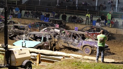 The 2025 Fall Clean Up show is at the Fayette County Fairgrounds in Washington Courthouse, OH tommorow at 6pm. Any county fair rules plus twelve 4"x4"x1/4" square fix it plates will be allowed. Last year there were 180 cars at the show, so this will be a must watch demolition derby event to end our county fair season. | Smash It Demolition Derby