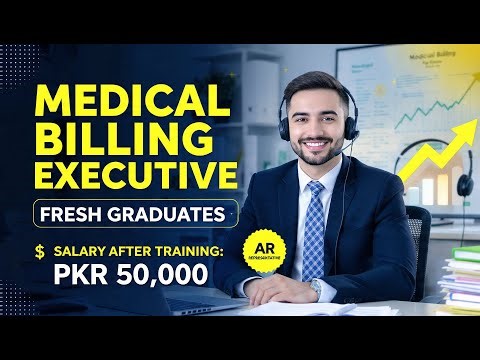 Medical Billing Executive Job for Fresh Graduates | Paid Training 20K | 50K Salary