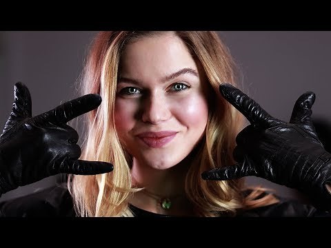 ASMR Leather Gloves (hand sounds)