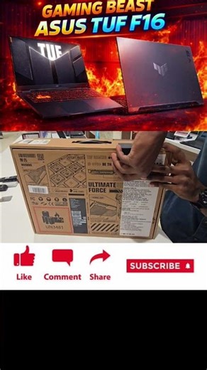 THE GAMING BEAST Unboxing | ASUS TUF F16 Intel Core 5 RTX 3050 NVIDIA RGB Light