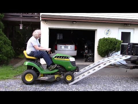 The Right Way to Load a Lawn Tractor on a Truck