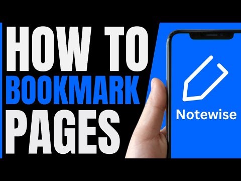 How To ADD BOOKMARK In Notewise (QUICK & EASY) 2026