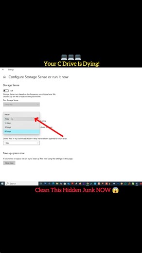 ⚠️ Your C Drive Is Dying! Clean This Hidden Junk NOW 😱 | Computer Tips & Tricks