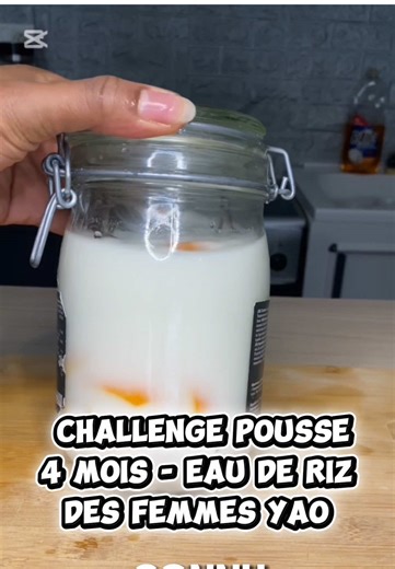 Challenge pousse cheveux 4 mois avec eau de riz