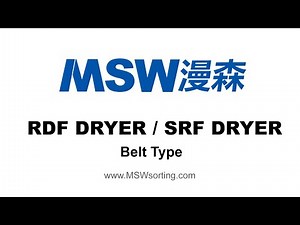 Belt Type RDF Dryer - SRF Drying machine - www.MSWsorting.com