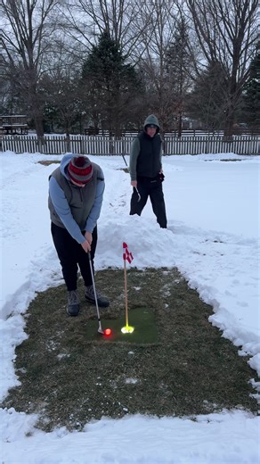 Glow Golf Ball Challenge: Dad vs Caleb