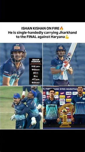 ishan Kishan single-handedly carrying Jharkhand to the FINAL against Haryana🏆🔥#ishankishan #cricket