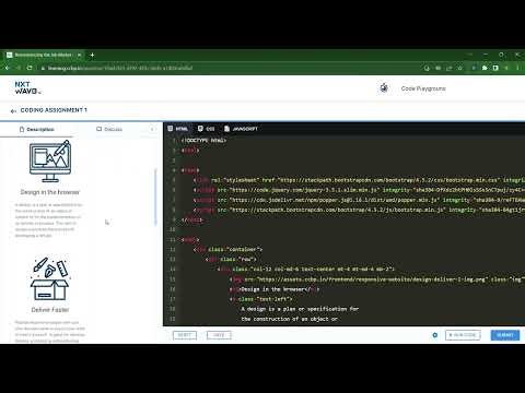 Assignments | Coding Assignment 1 | HTML, CSS, Bootstrap | NxtWave | ccbp 4.o