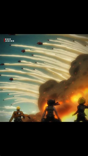 ANIME EDITS on Instagram: "[ ATTACK ON TITAN BEST SCENE PART - 44 ] • • • • Anime ↓ :- ATTACK ON TITAN • • • • Follow :- @EMO_ANIME1 • • • • Witness the brutal and breathtaking world of Attack on Titan, where humanity fights for survival against monstrous Titans. After a century of false peace, the Colossal Titan breaks through the wall, unleashing chaos and fear. Amid the ruins, Eren Yeager, driven by loss and rage, vows to destroy every Titan and reclaim freedom for humanity. Alongside Mikasa,
