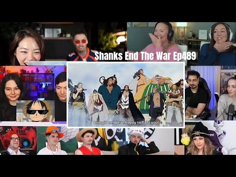 Shanks End The Marineford War| One Piece EP 489 Part2| Reaction Mashup 