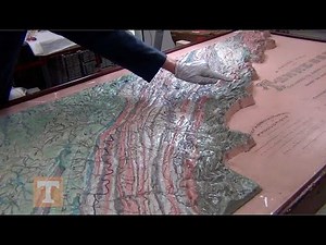 An 1897 Relief Map of Tennessee