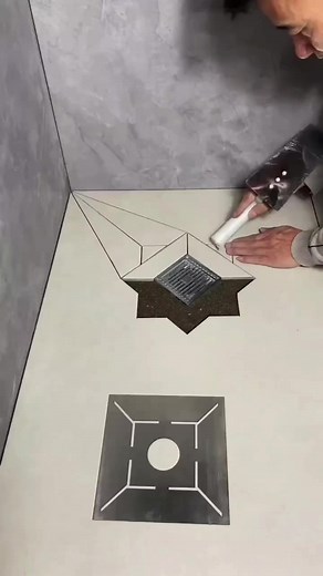 30K views · 442 reactions | Bathroom floor smart work | R.k tiles and stone fitting | Facebook