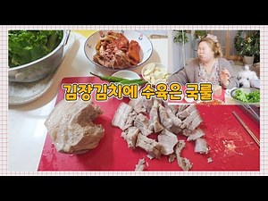 김장김치에 수육은 국룰 | 다이소에서 만원으로 크리스마스 기분내기 #Vlog #cat #dog