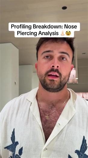 Do you know someone with a nose piercing? #ciaprofiler #profiling #piercings