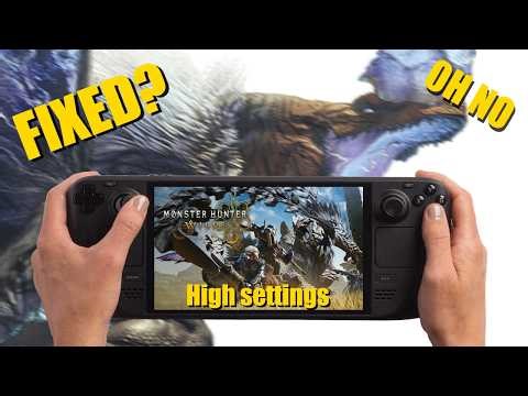 Monster Hunter Wilds - on a Steam Deck: High Settings: Hunting the Guardian Fulgur Anjanath