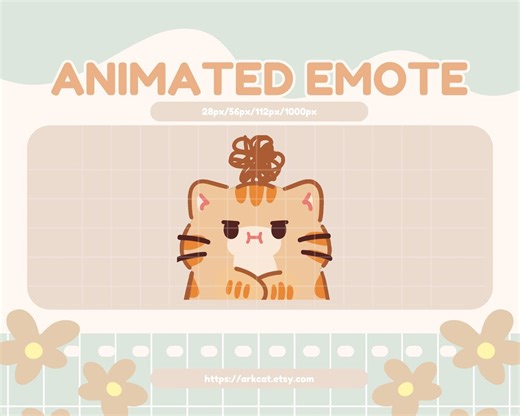 Irritated Animated Cat Emote – Grumpy Orange Cat Twitch Discord Stream (GIF Digital Download) - Etsy