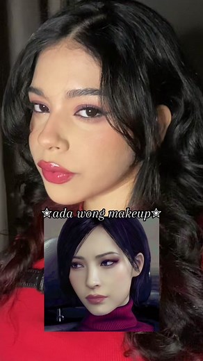✮ada wong makeup tut✮ #makeuptutorial #makeup #makeupinspo #makeupaesthetics #adawong #re4adawong #re4 #residentevil #fy #fyp #re4remake