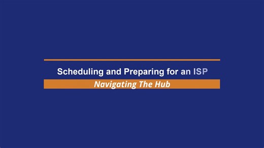 Scheduling and Preparing for an ISP