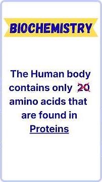 Around 150 different amino acids are present in the Human body #Biochemistry #protein #biology