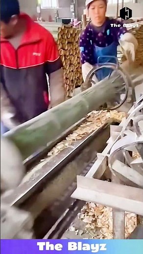 Bamboo Slicing Machine in Action – Instant Cutting & Perfect Size Every Time!