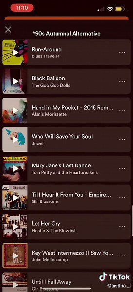 My playlist by request 🍂 #90sfallvibes #millenialtok #xennialtok