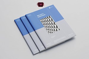 Modern Project Proposal Template: Green & Grey Indesign (digital Download) - Etsy Canada