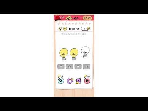 "Please turn on all the lights" Brain Test Level 90 Quick Guide