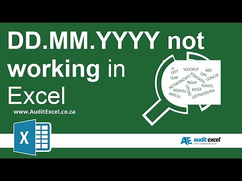 Excel date format dd.mm.yyyy not working