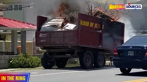 The installed PPP trying to solve this country's problems is like this man and the Buxton / Foulis NDC garbage truck on fire recently. | Credible Sources