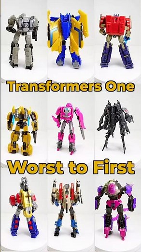 My Top Pick Surprised Me Too! Ranking Transformers One Studio Series 😂 #transformers