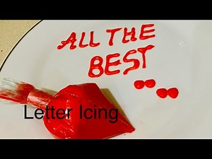 Royal Icing - for Piping & Writing on Cake | Letter Icing for Piping