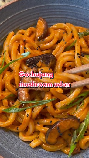 Creamy Gochujang Udon Noodles Recipe