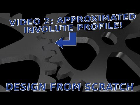 Model Involute Gears Method 2: Approximated Involute Profile |JOKO ENGINEERING|